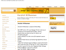 Tablet Screenshot of biker-und-country-shop.de